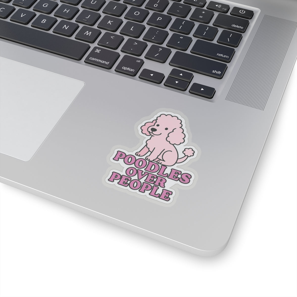 Poodles Over People Sticker