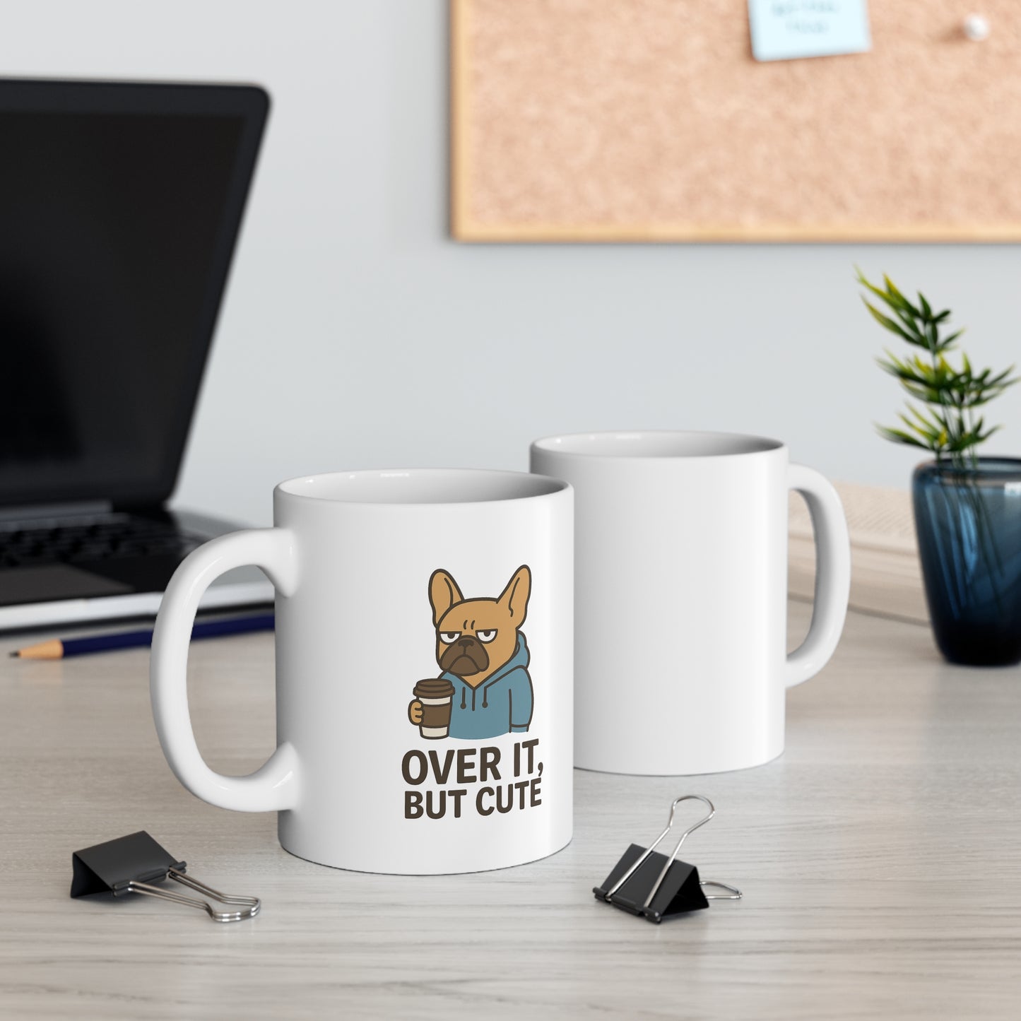 Over It, But Cute Mug