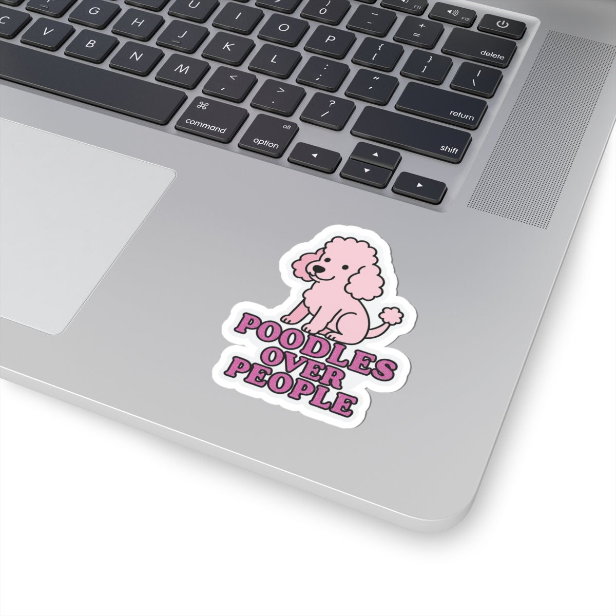 Poodles Over People Sticker