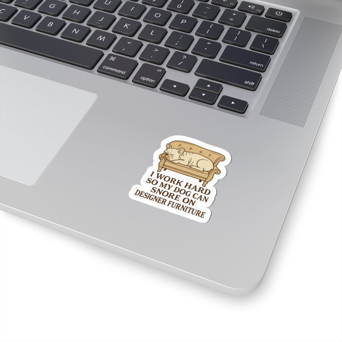 I Work Hard Sticker