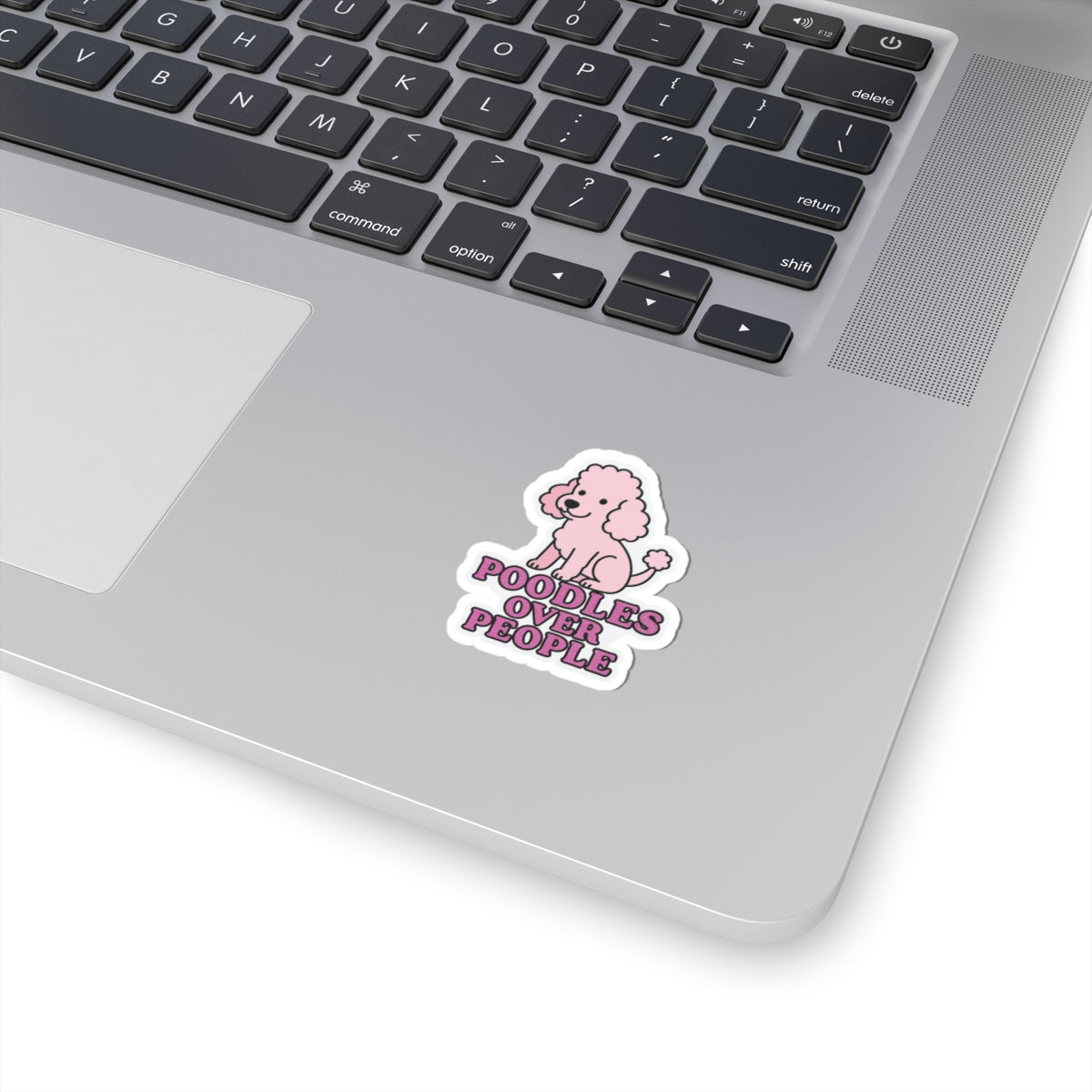 Poodles Over People Sticker