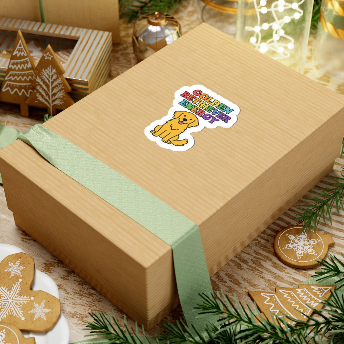 Golden Retriever Energy Sticker