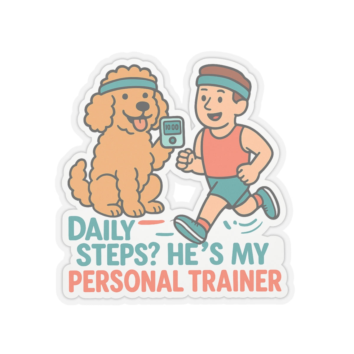 He's My Personal Trainer Sticker