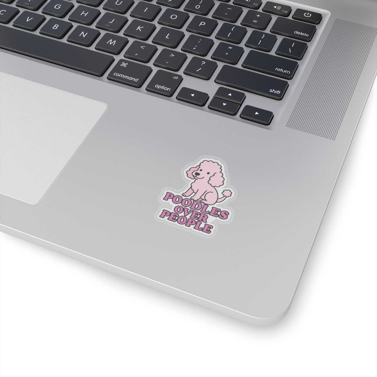 Poodles Over People Sticker