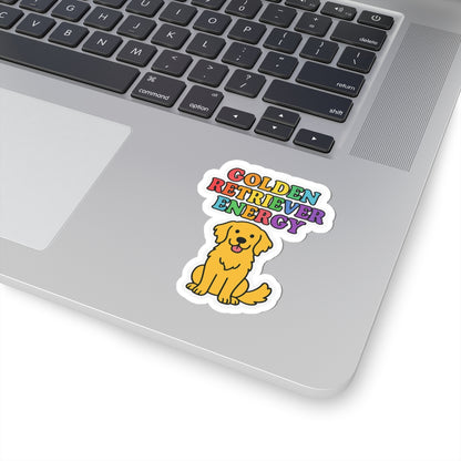 Golden Retriever Energy Sticker
