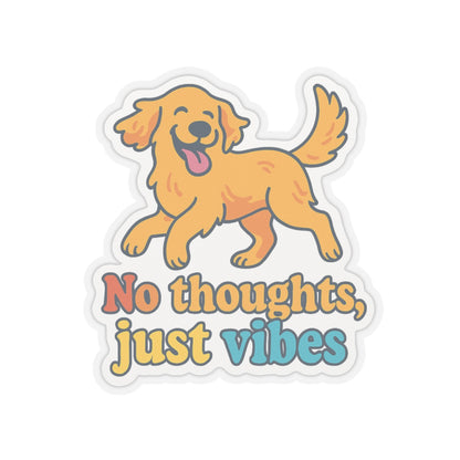 No Thoughts Just Vibes Sticker