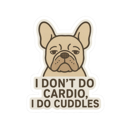 I Don't Do Cardio Sticker