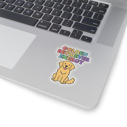 Golden Retriever Energy Sticker
